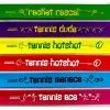 Apollo® Tennis Themed Slapband 6 Pack -Sports Equipment Store Tennis Themed Slapband 6 Pack 54076.1712231824