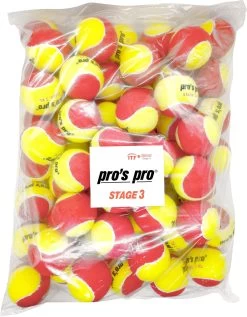 Pro's Pro Stage 3 Red XL Junior Tennis Balls 60 Pack