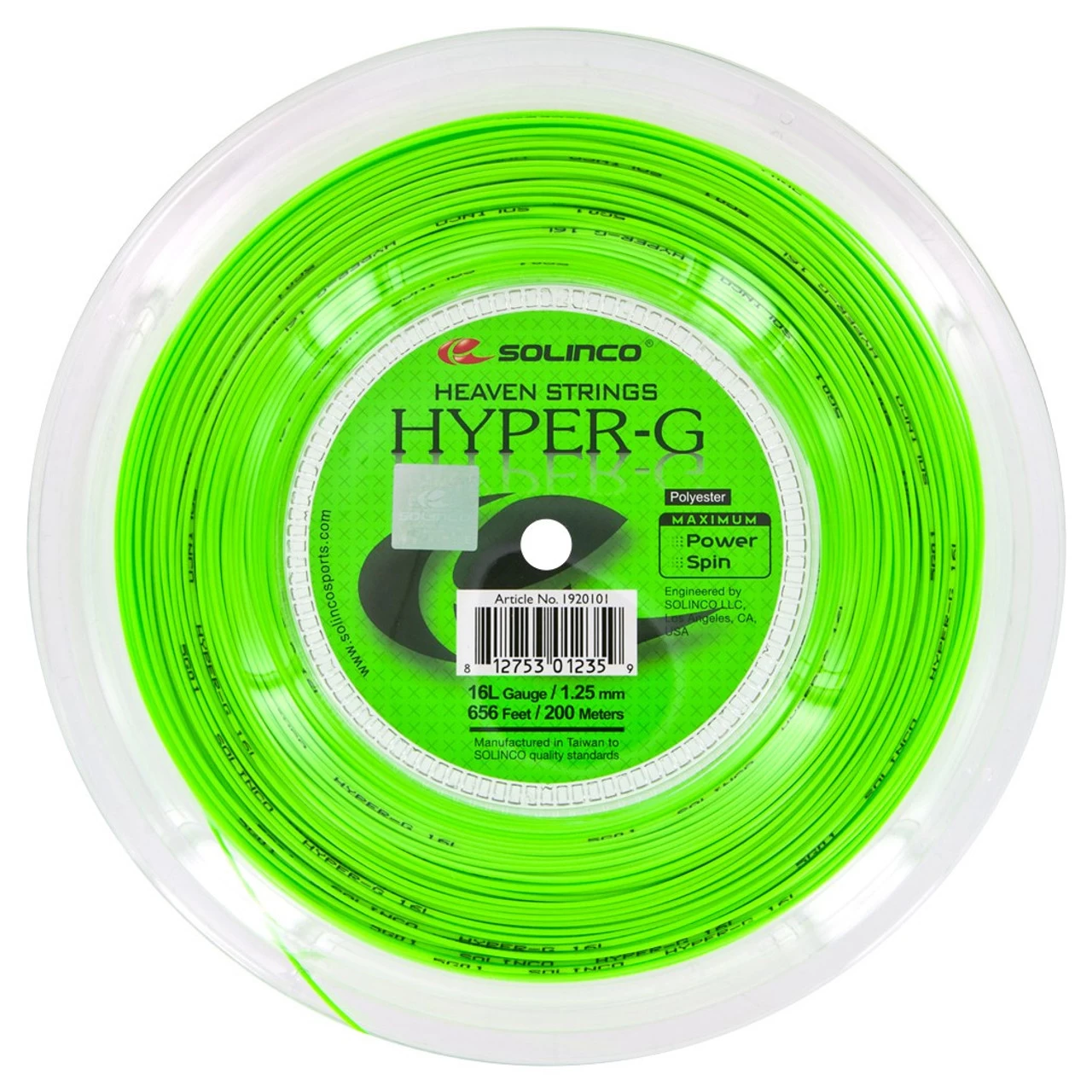 Solinco Hyper-G 16L 1.25mm 200M Reel 3 Solinco Hyper-G 16L 1.25mm 200M Reel