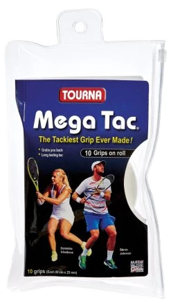 Tourna Mega Tac XL Overgrip 10 Pack -Sports Equipment Store tourna mega tac xl overgrip 10 pack white 51960 75596.1698772008
